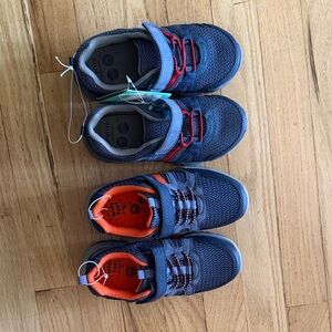 Stride Rite Kids Navy and Red Sneakers